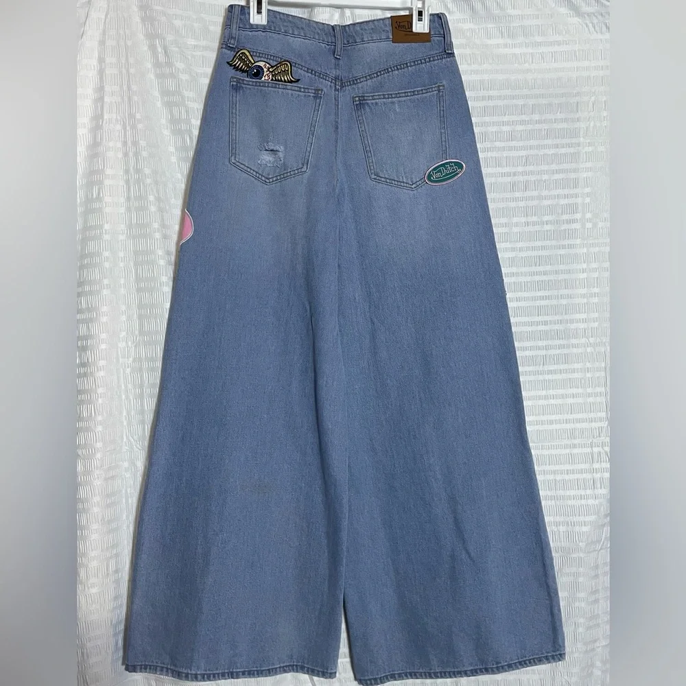 Von Dutch Blue Jeans with Colorful Patches size 26 - Picture 8 of 15